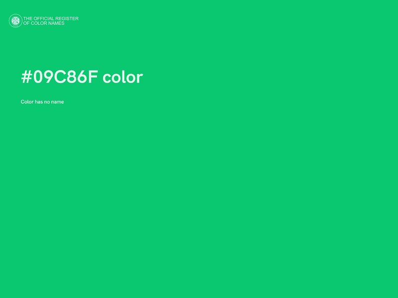 #09C86F color image