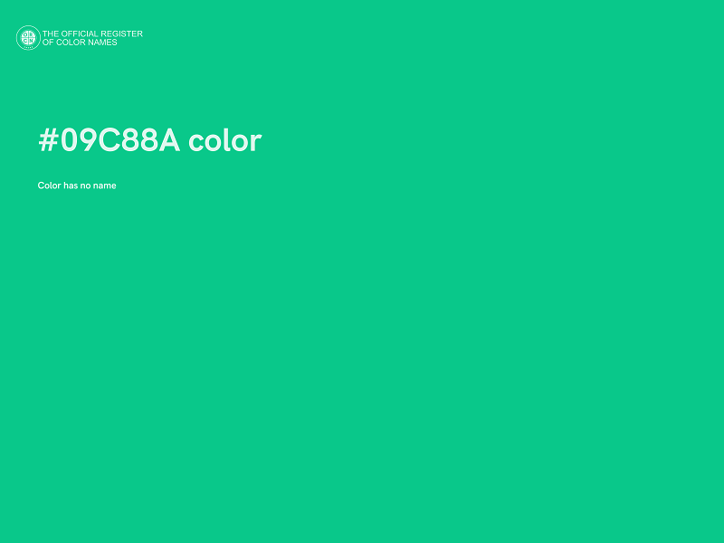 #09C88A color image