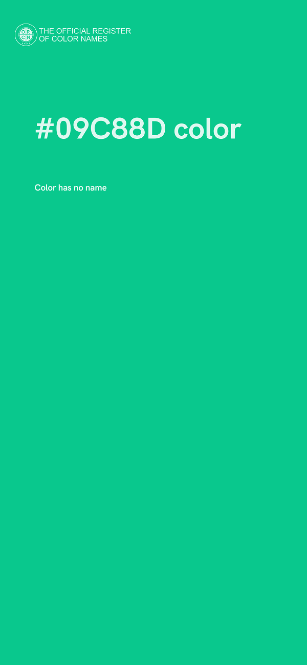 #09C88D color image