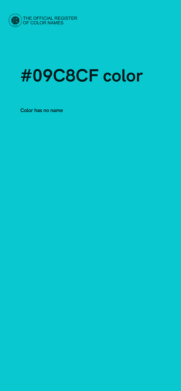 #09C8CF color image