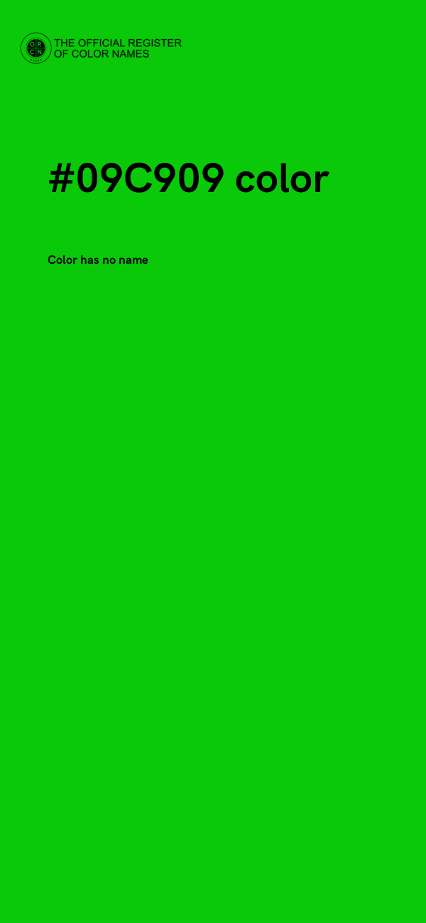#09C909 color image