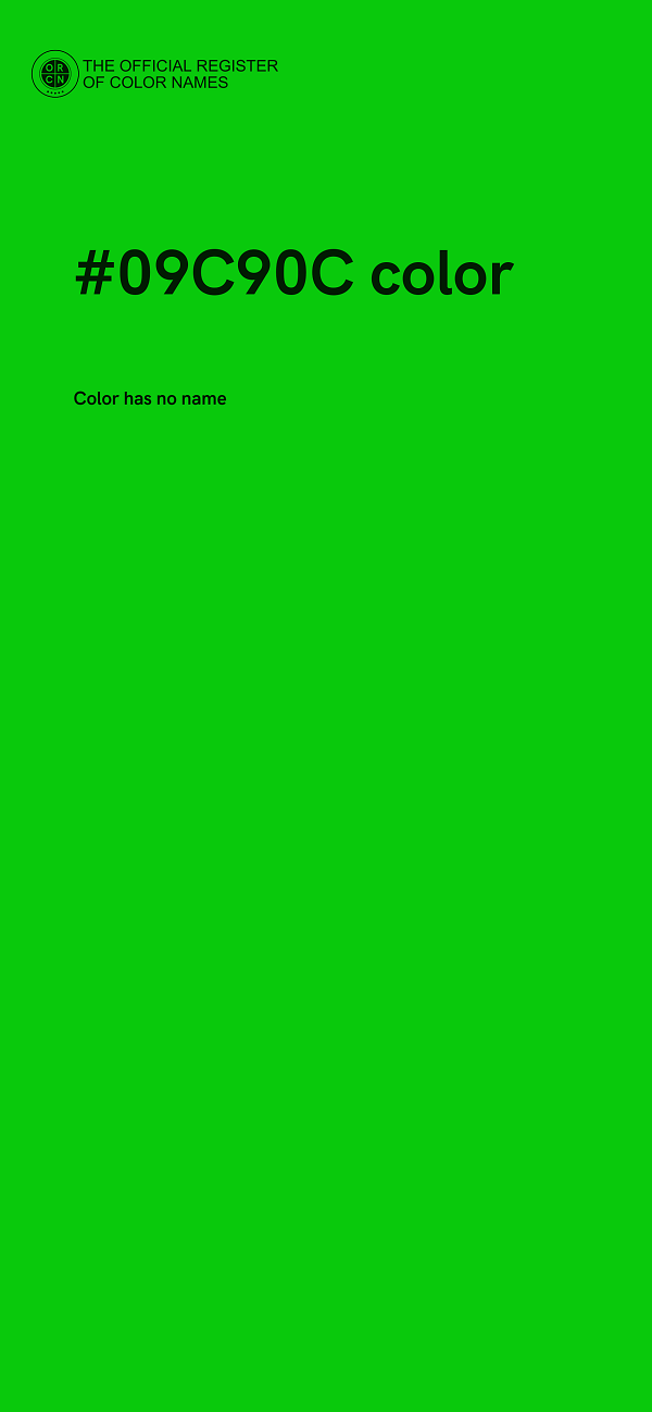 #09C90C color image