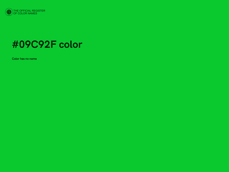 #09C92F color image