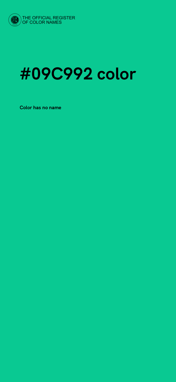 #09C992 color image