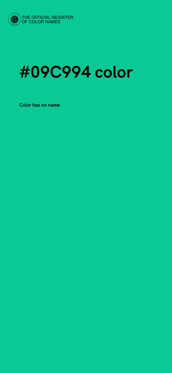#09C994 color image
