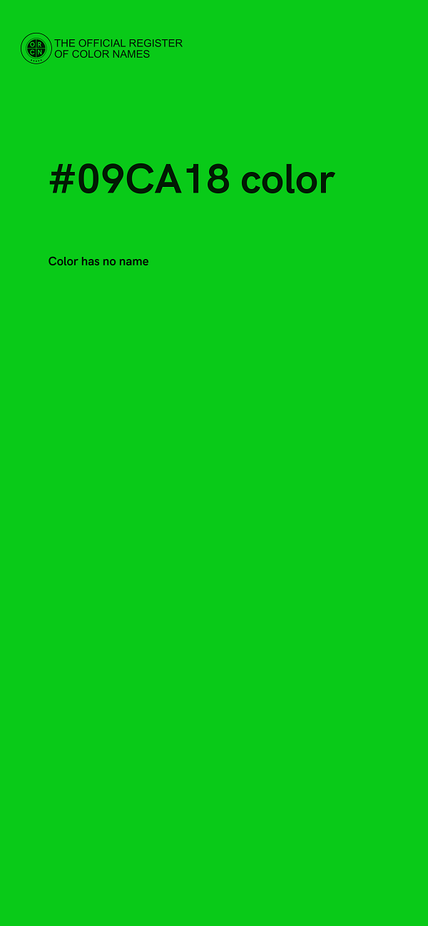 #09CA18 color image