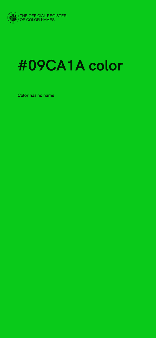 #09CA1A color image
