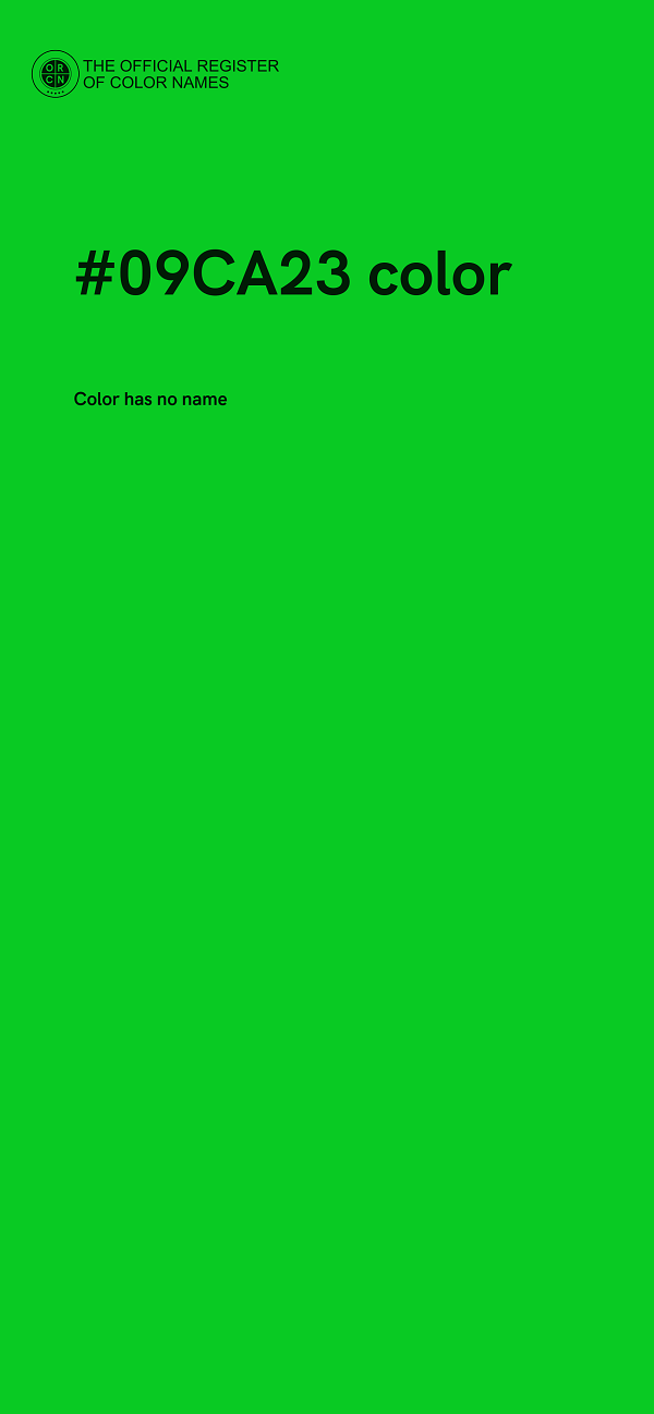 #09CA23 color image