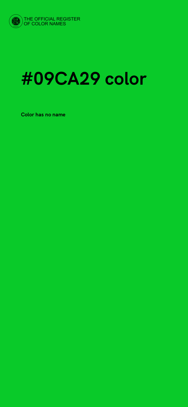 #09CA29 color image