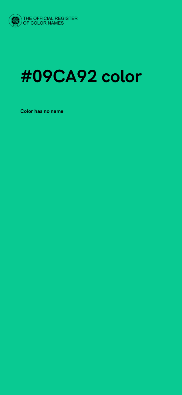 #09CA92 color image