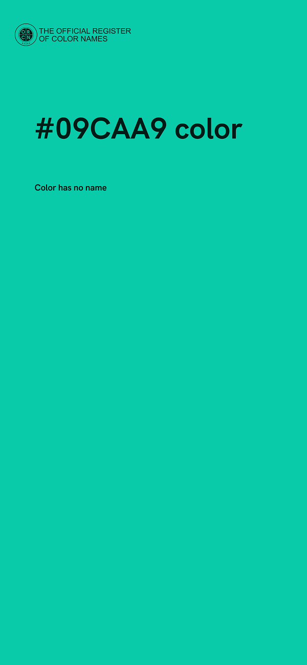 #09CAA9 color image