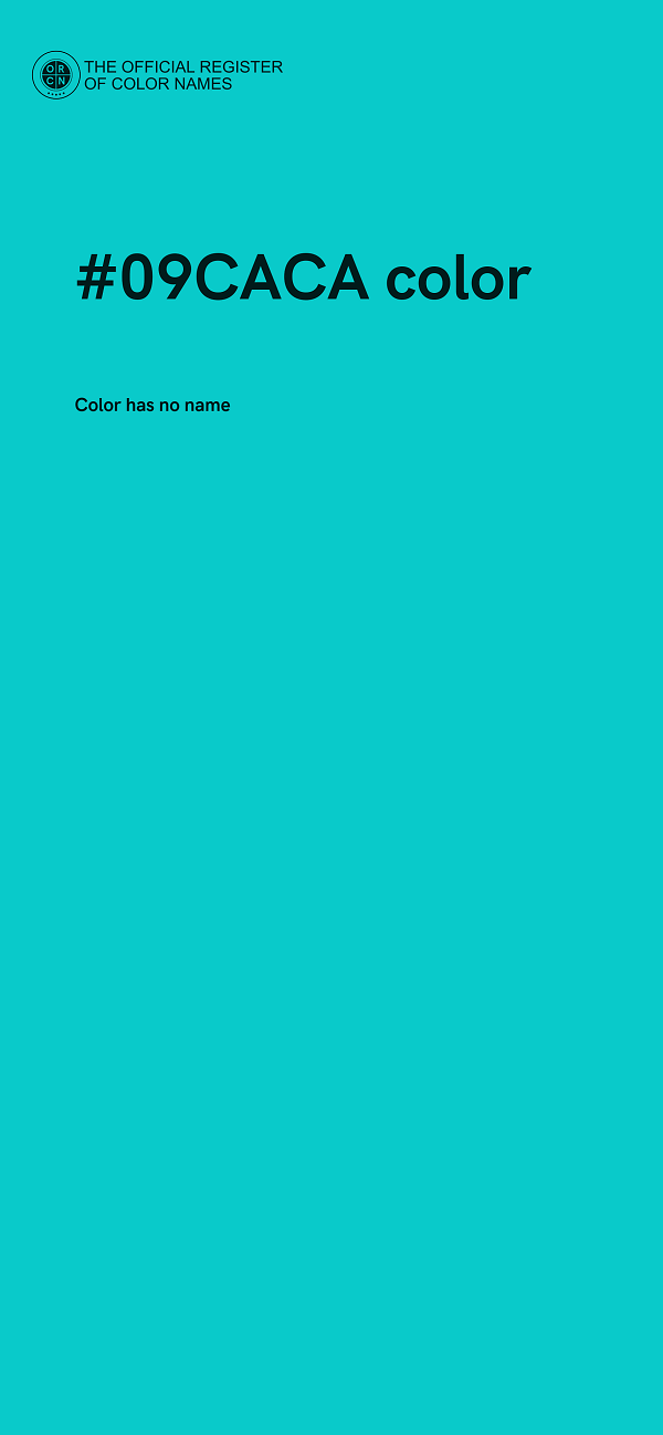 #09CACA color image
