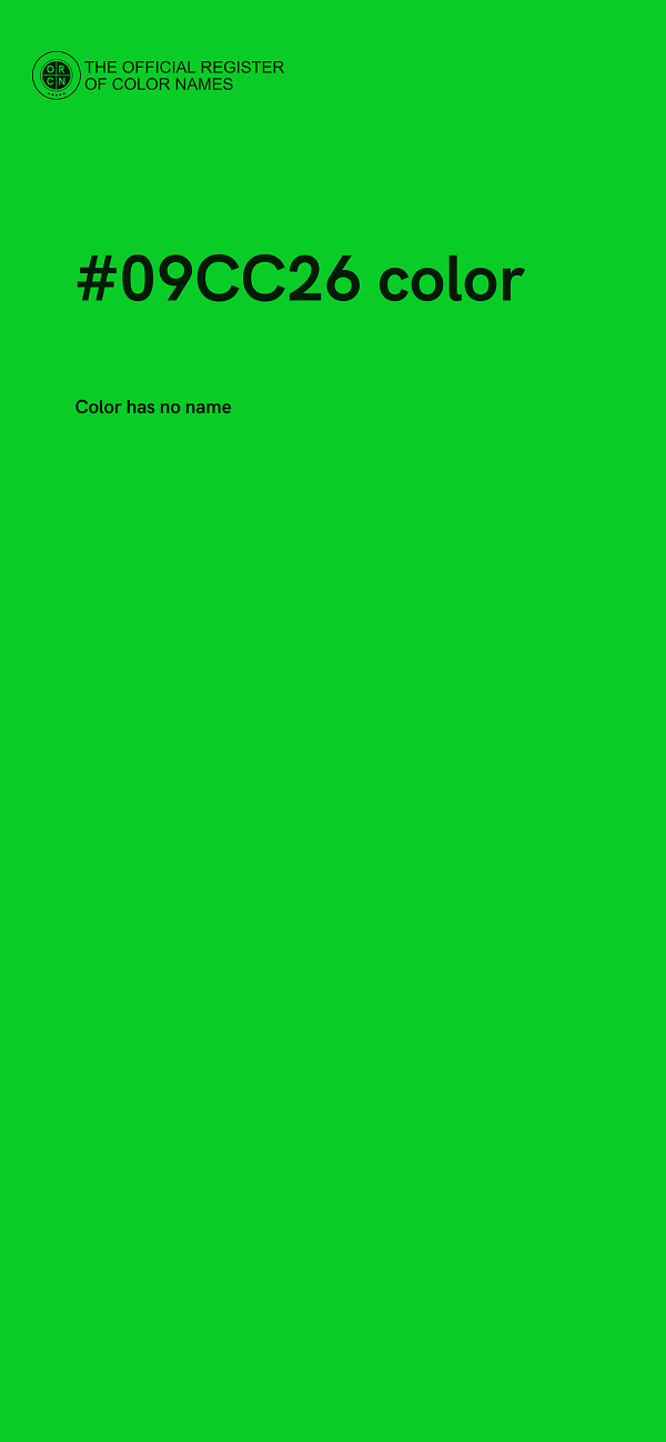 #09CC26 color image