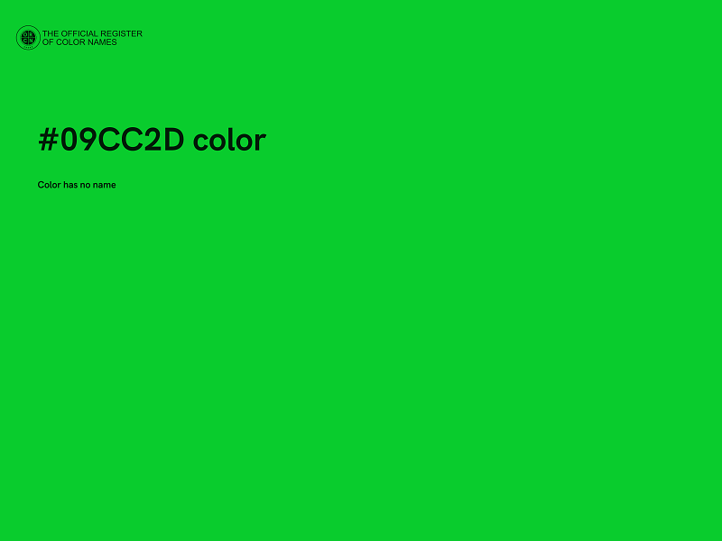 #09CC2D color image