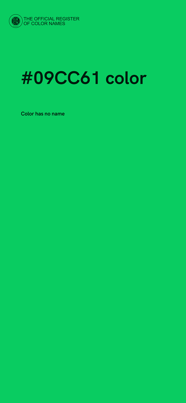 #09CC61 color image