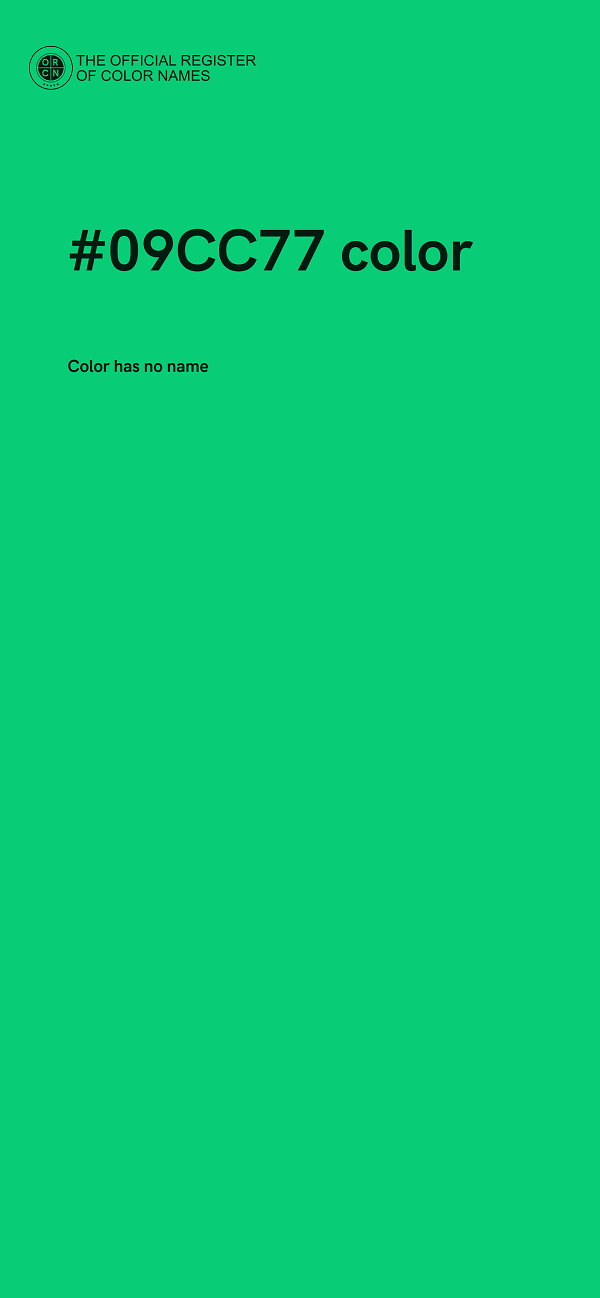 #09CC77 color image