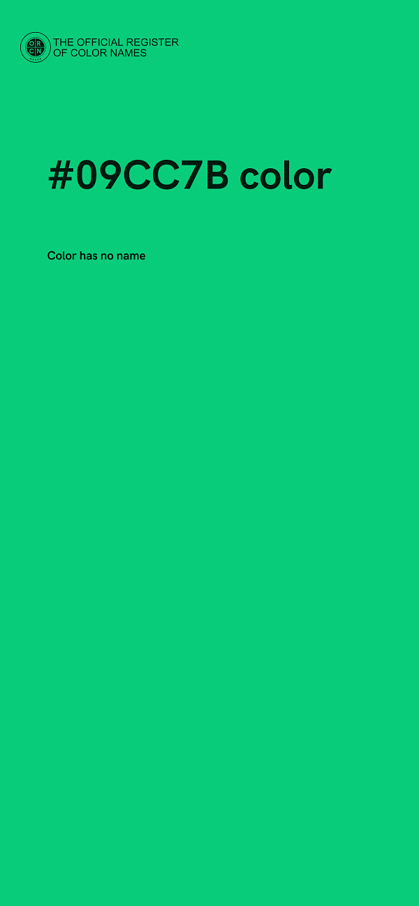 #09CC7B color image