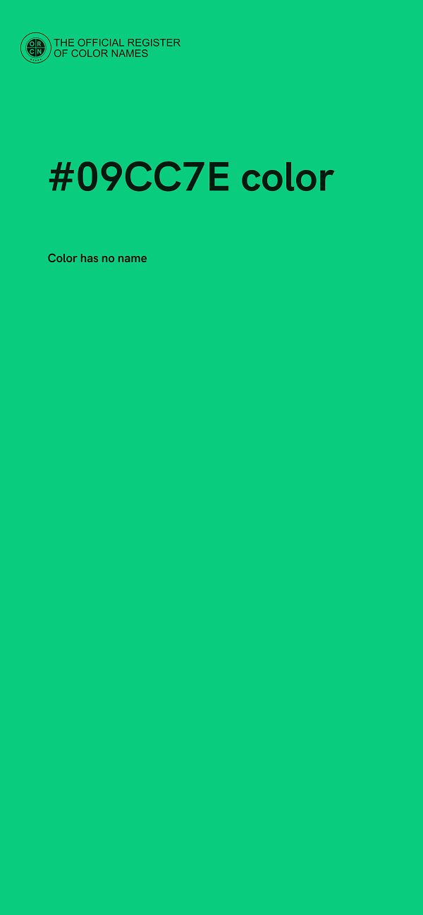 #09CC7E color image