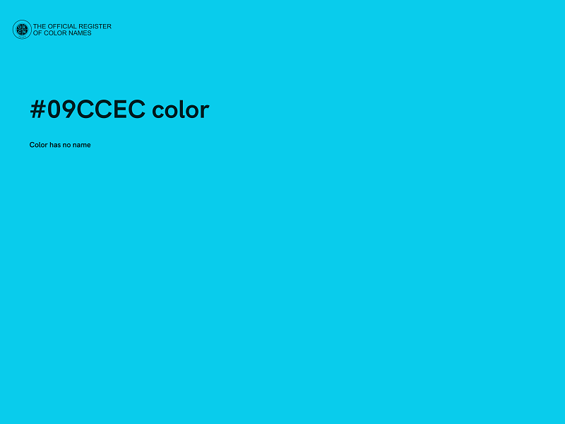 #09CCEC color image
