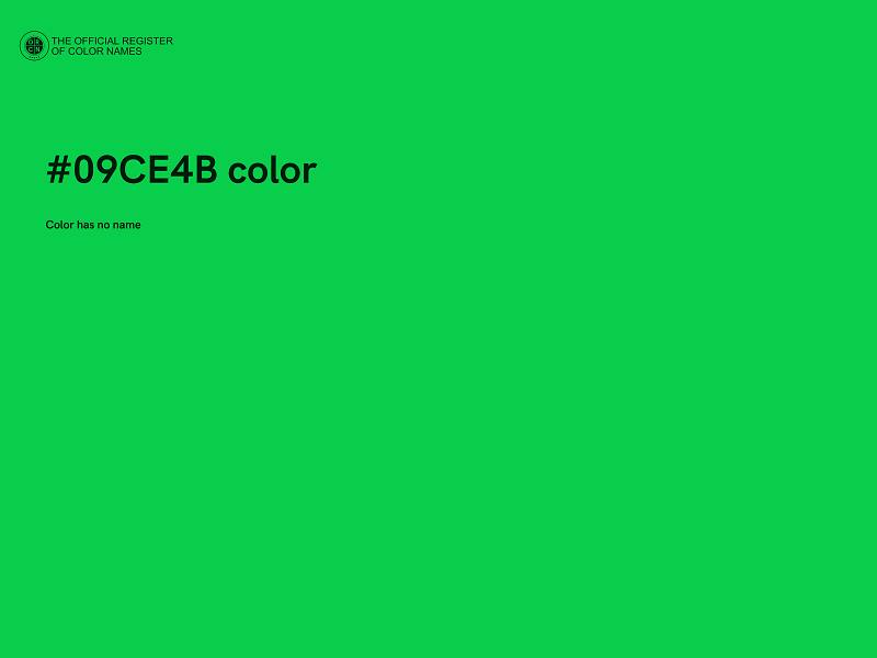 #09CE4B color image