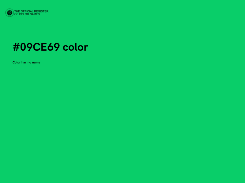 #09CE69 color image