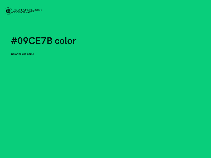 #09CE7B color image