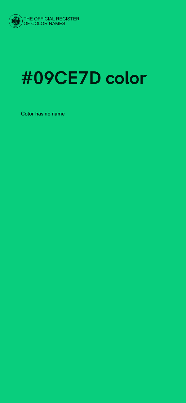 #09CE7D color image