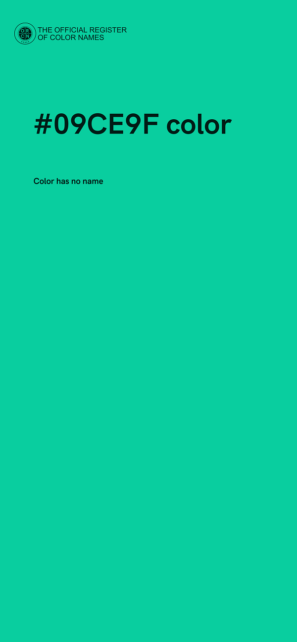 #09CE9F color image