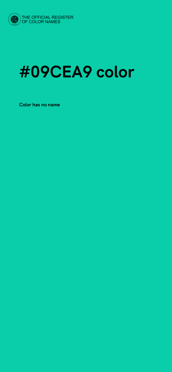 #09CEA9 color image