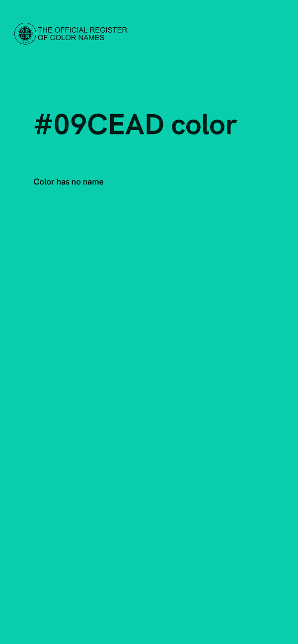 #09CEAD color image