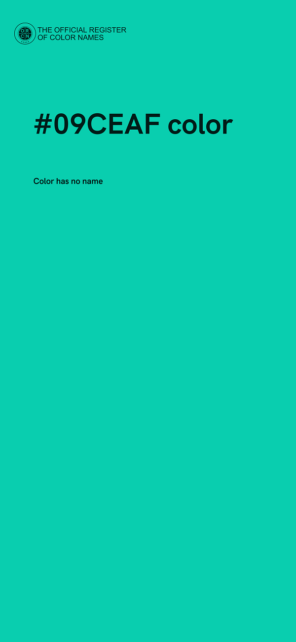 #09CEAF color image