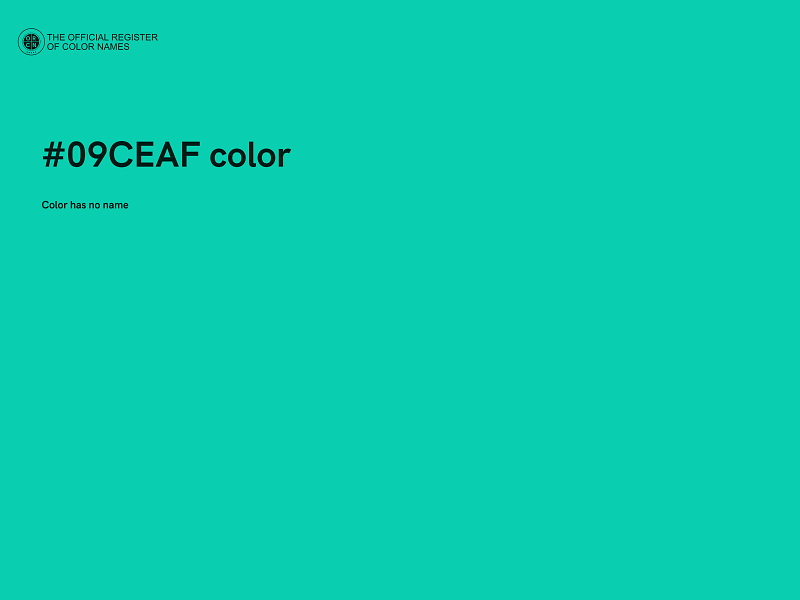 #09CEAF color image