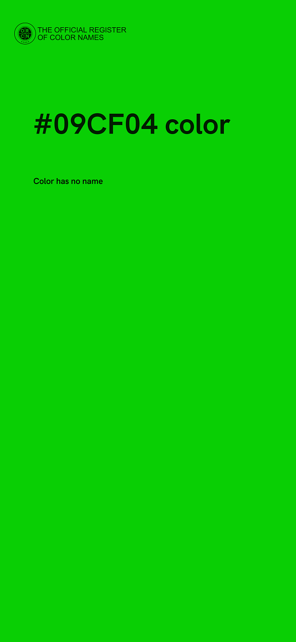 #09CF04 color image