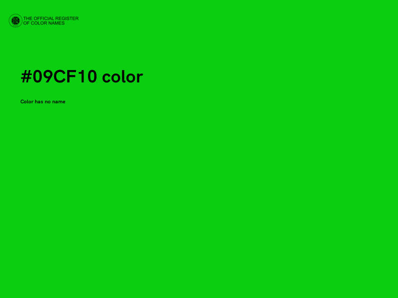 #09CF10 color image