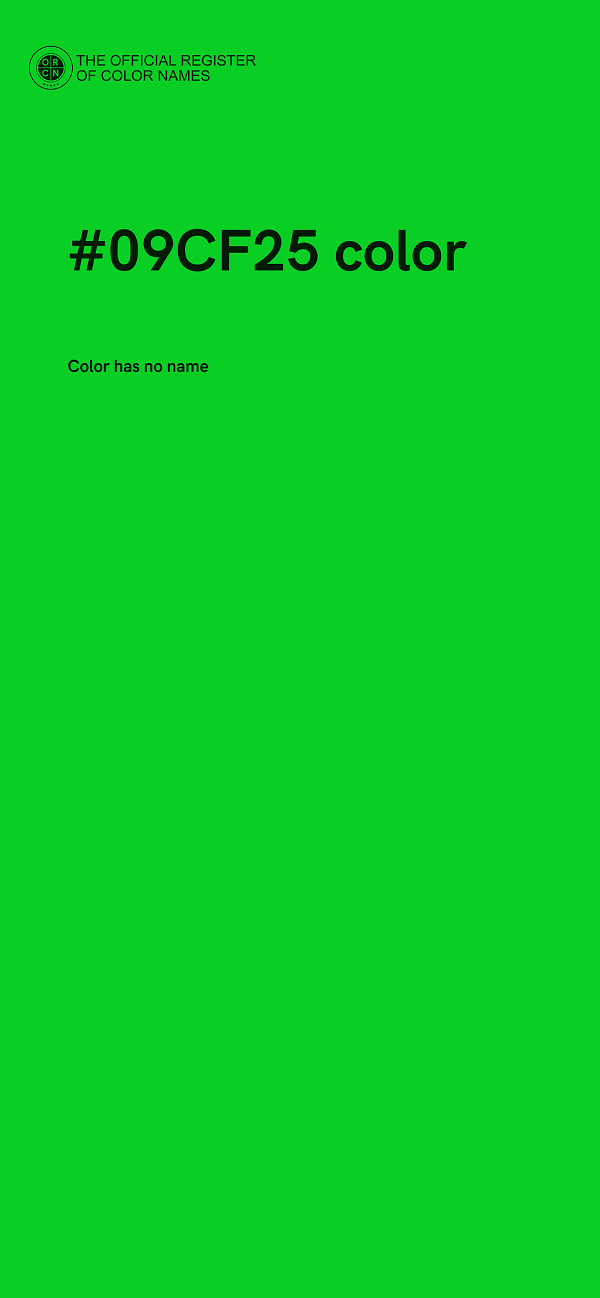 #09CF25 color image