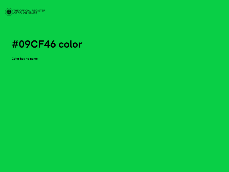 #09CF46 color image