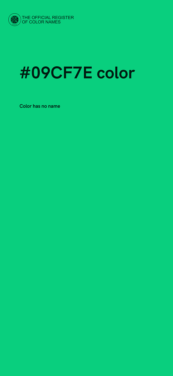 #09CF7E color image
