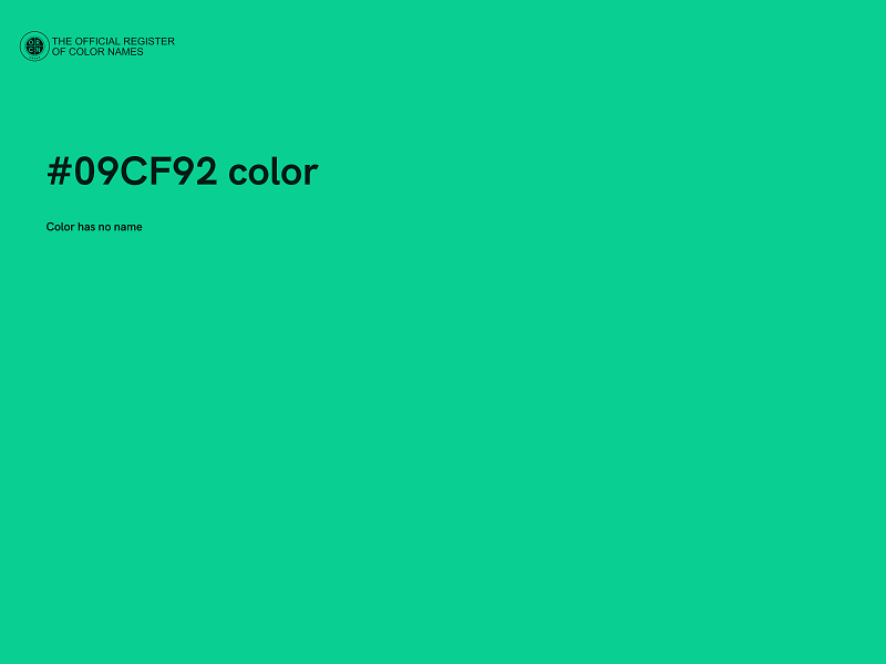 #09CF92 color image