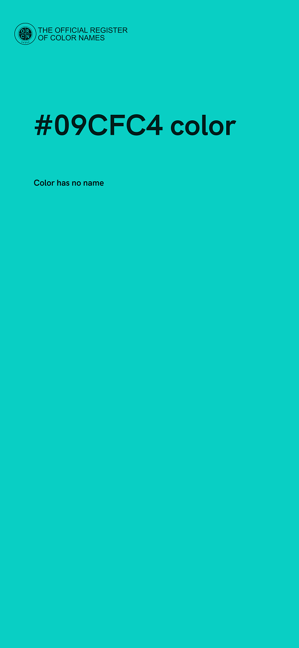 #09CFC4 color image
