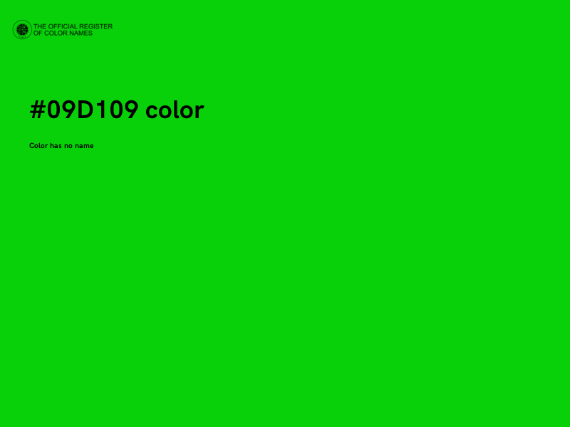 #09D109 color image