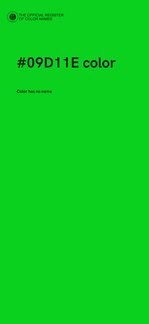 #09D11E color image