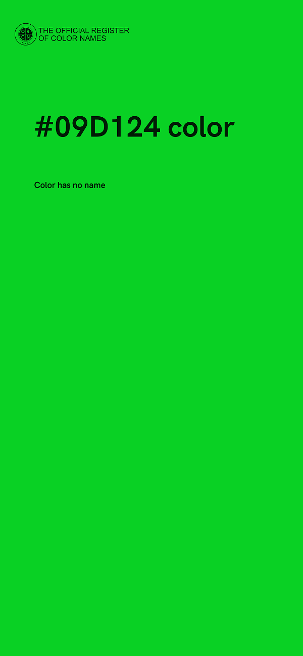 #09D124 color image