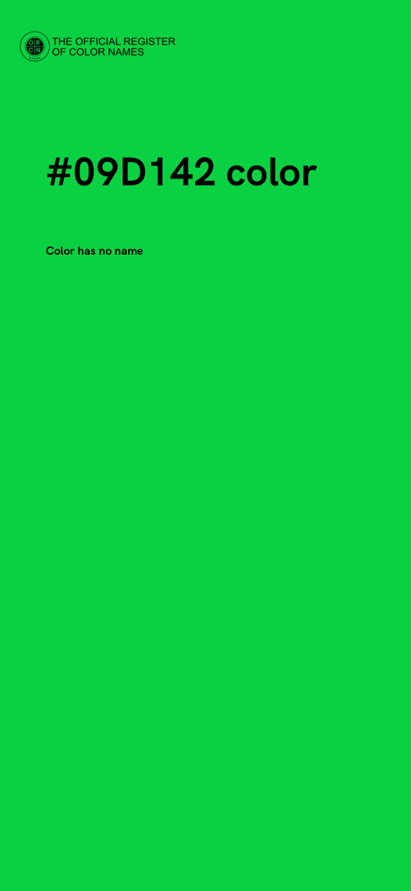 #09D142 color image