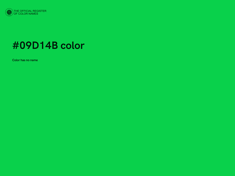 #09D14B color image