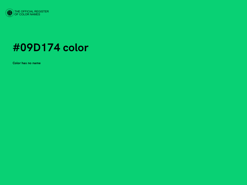 #09D174 color image