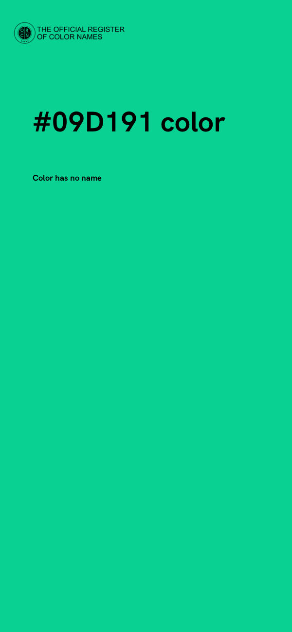 #09D191 color image
