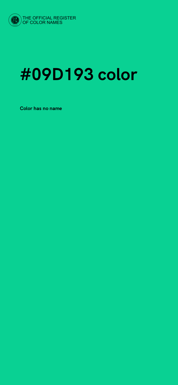 #09D193 color image