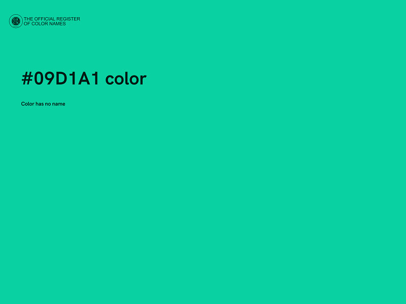 #09D1A1 color image