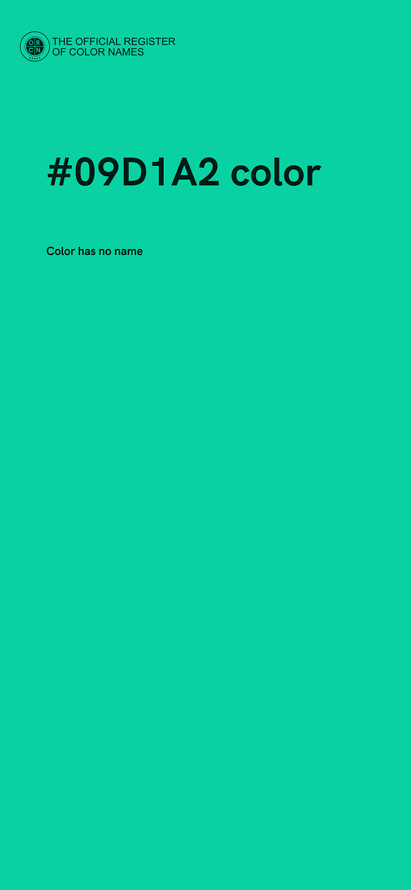 #09D1A2 color image