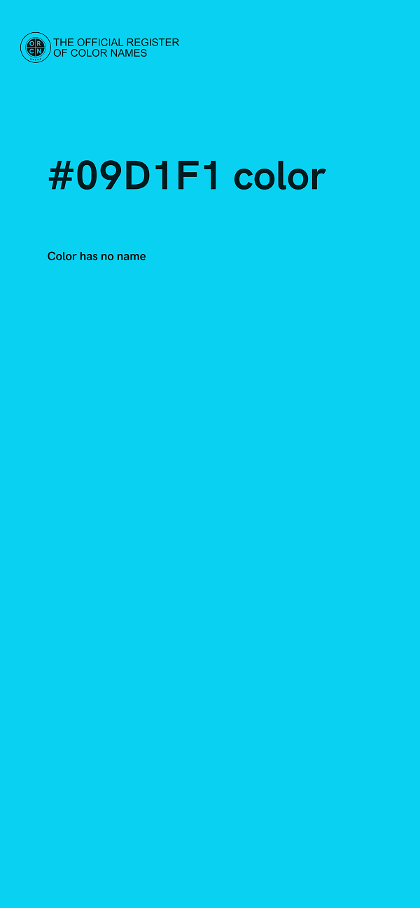 #09D1F1 color image